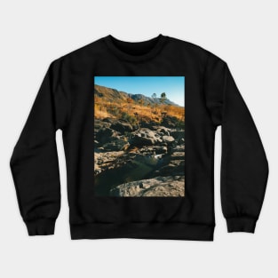 River Flowing Through Dry Grassland (Chapada dos Veadeiros NP, Brazil) Crewneck Sweatshirt